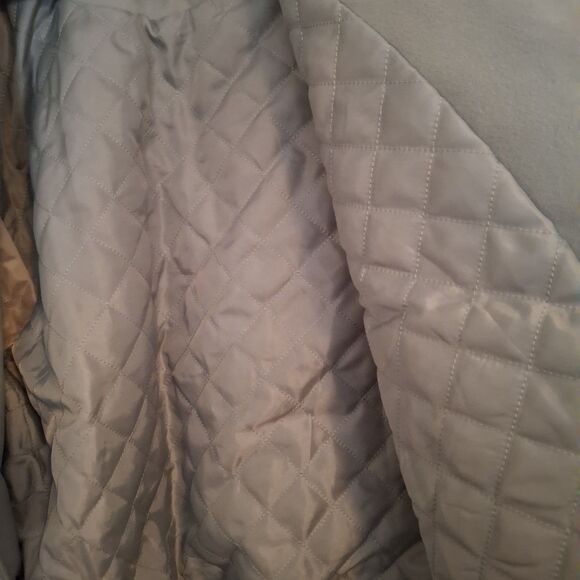 Pacsun Newport Beach Varsity Letterman Jacket Women XS/S Mint Green Ivory Clean - Picture 7 of 8